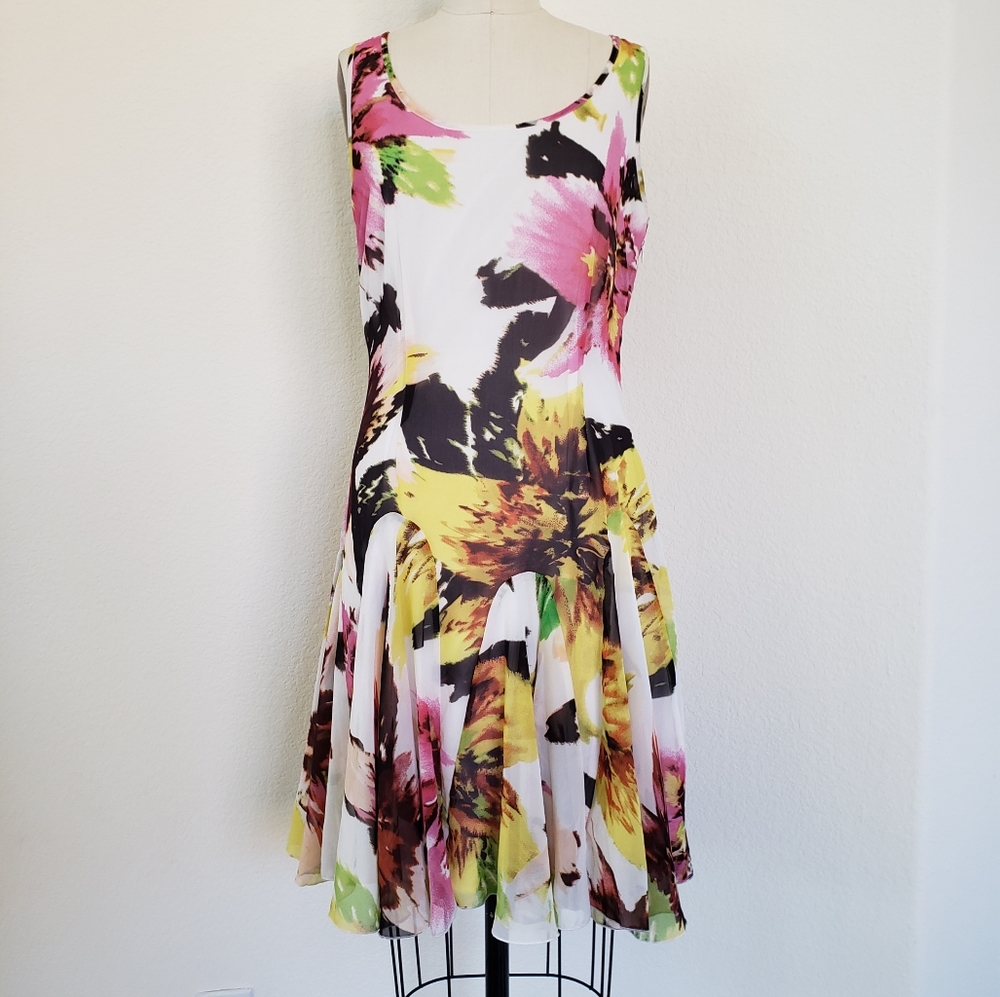 I LE New York Abstract Print Dress